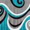 Flash Furniture Turquoise 8' x 10' Modern Plush Abstract Area Rug KP-RG952-810-TQ-GG - alternate 5
